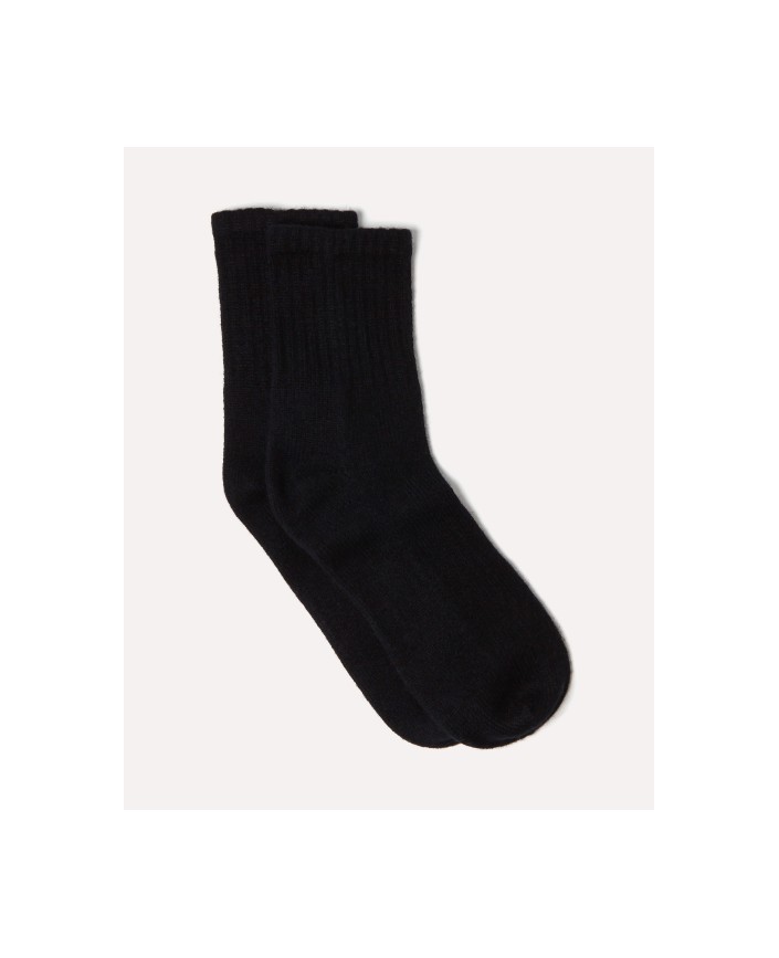 Chaussettes  en cachemire noir - Kujten