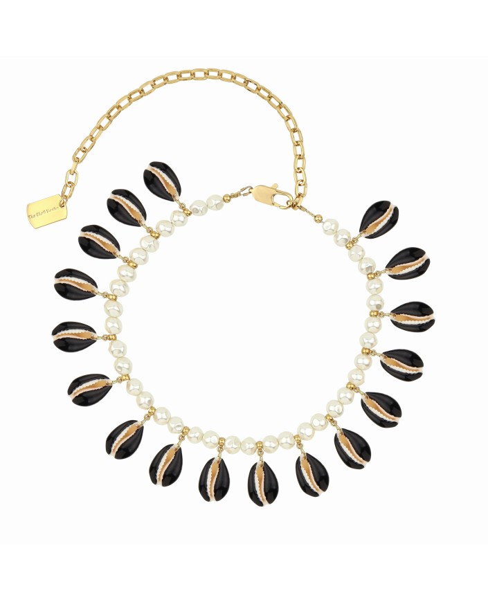 Collier coquillages noir - The shell dealer