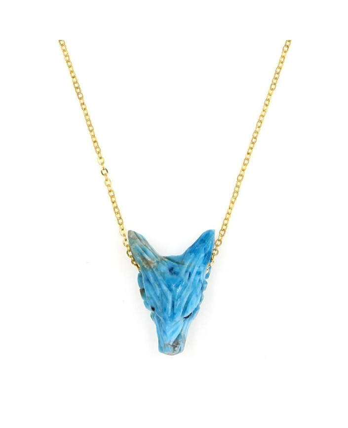 Collier loup apatite - Mon precieux