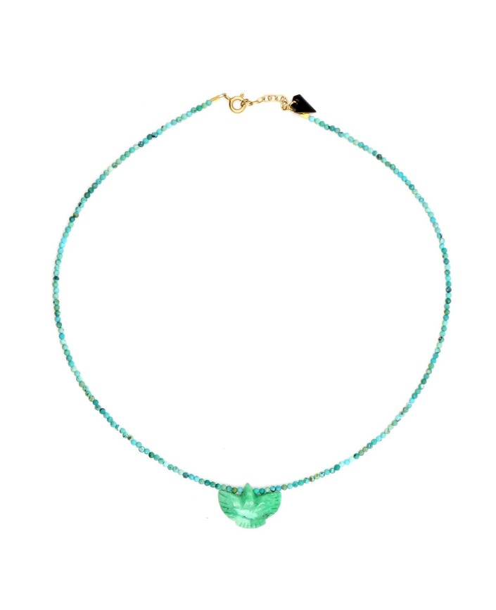 Collier facette condor turquoi - Mon precieux