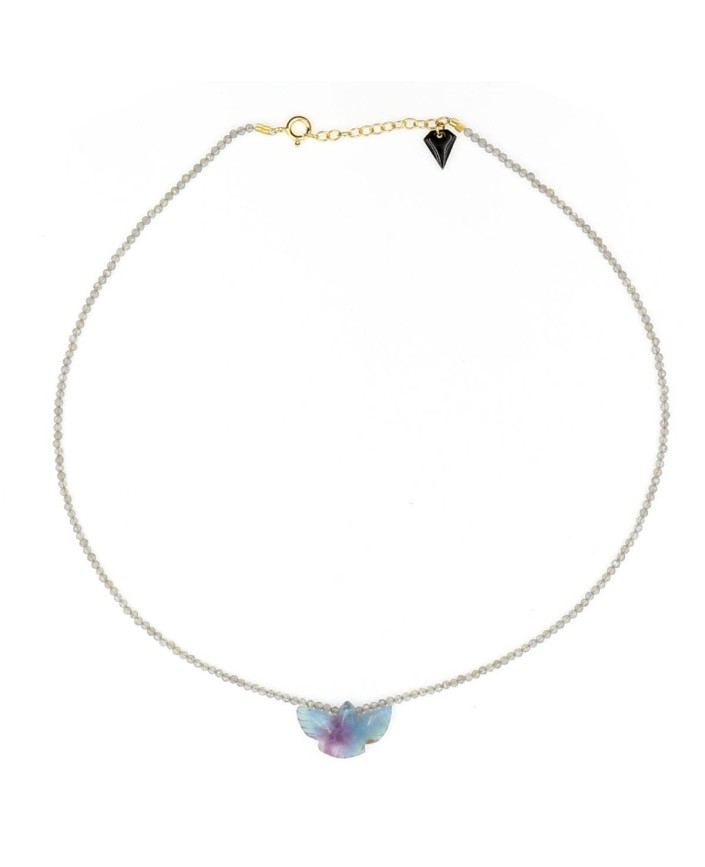 Collier facette condor fluorit - Mon precieux