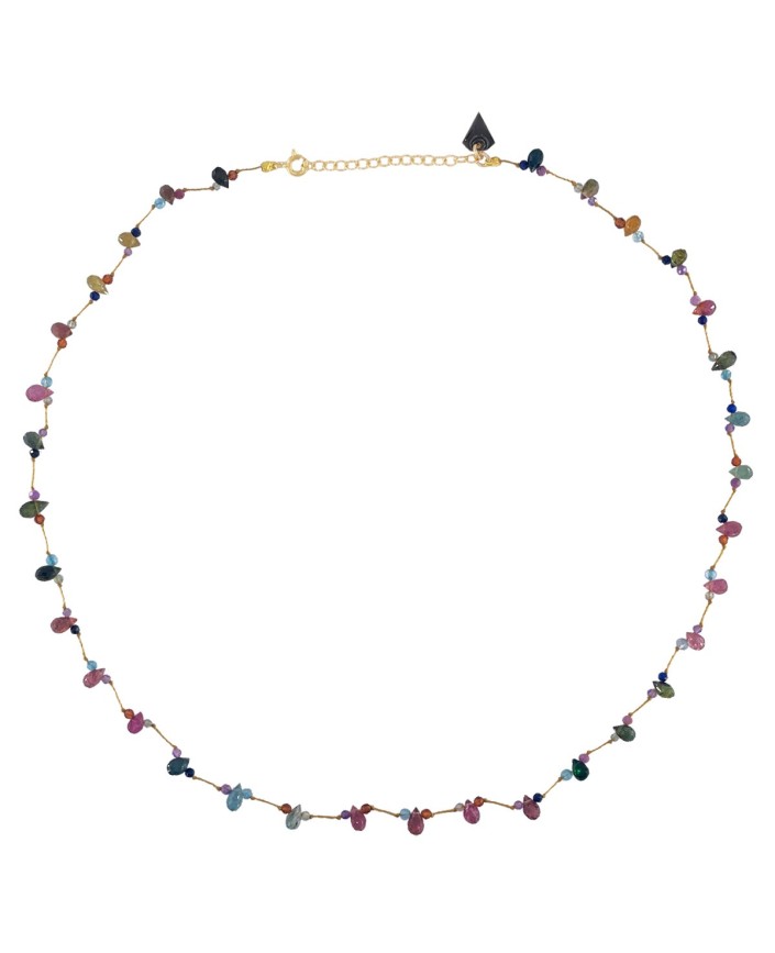 Collier goutte toumaline multi - Mon precieux