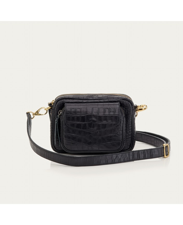 Sac cuir baby charly noir - Claris virot