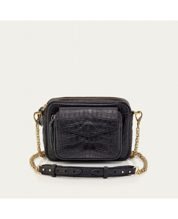 Sac cuir charly noir - Claris virot