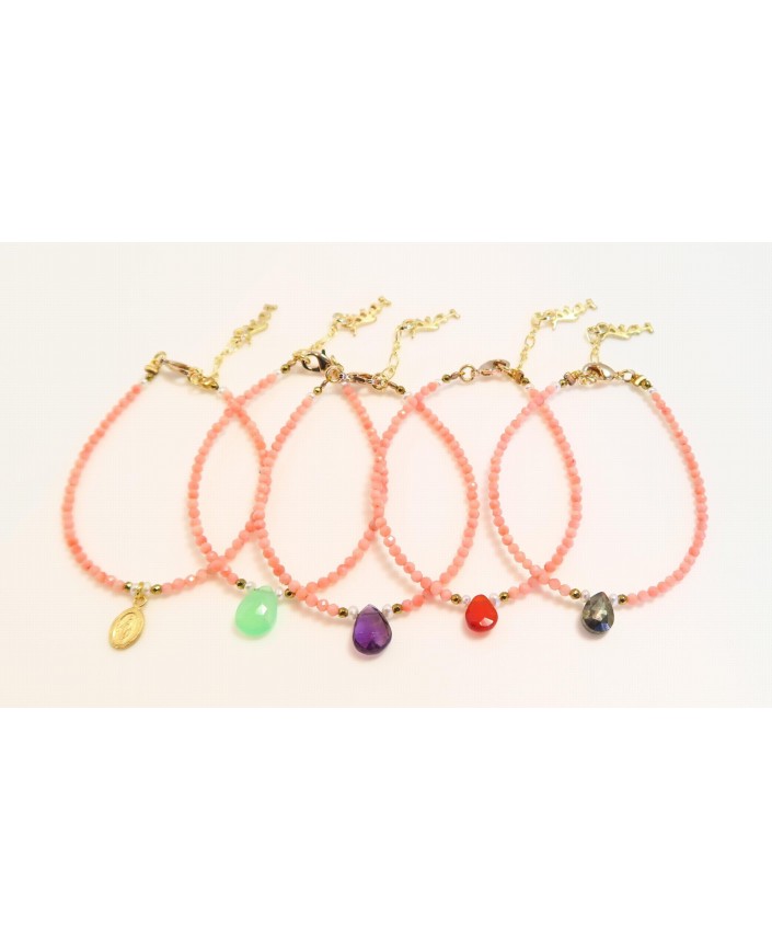 Bracelet josephine corail - Ata-i