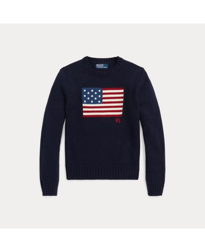 Pull flag en coton melange - Ralph lauren