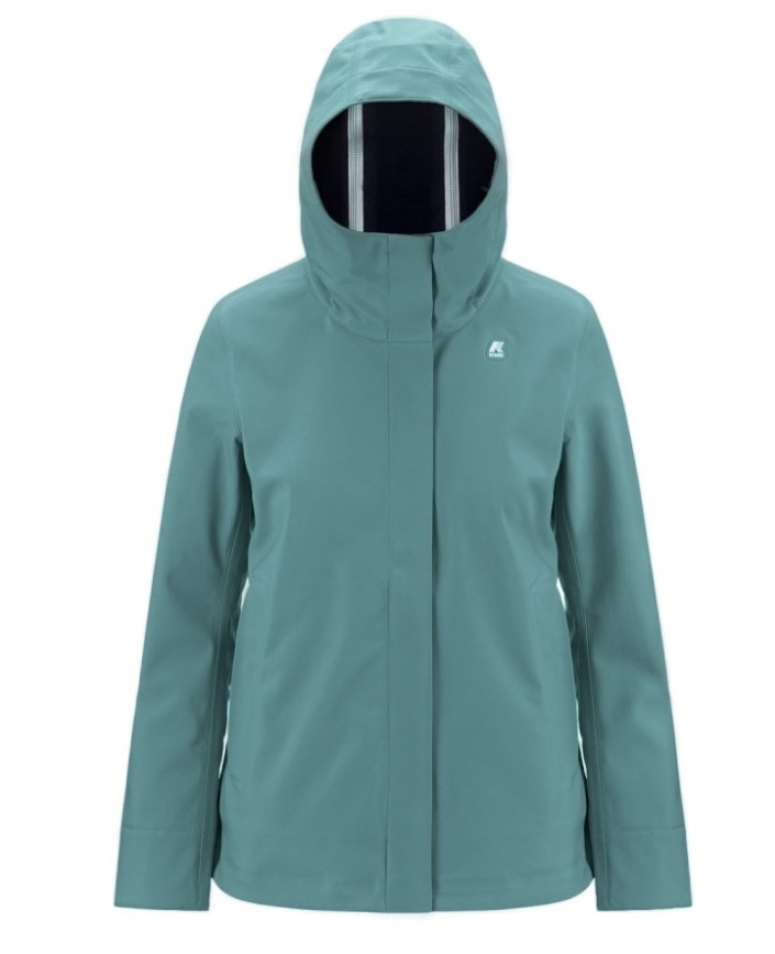 Veste madlainebonded vert bleu - K-way