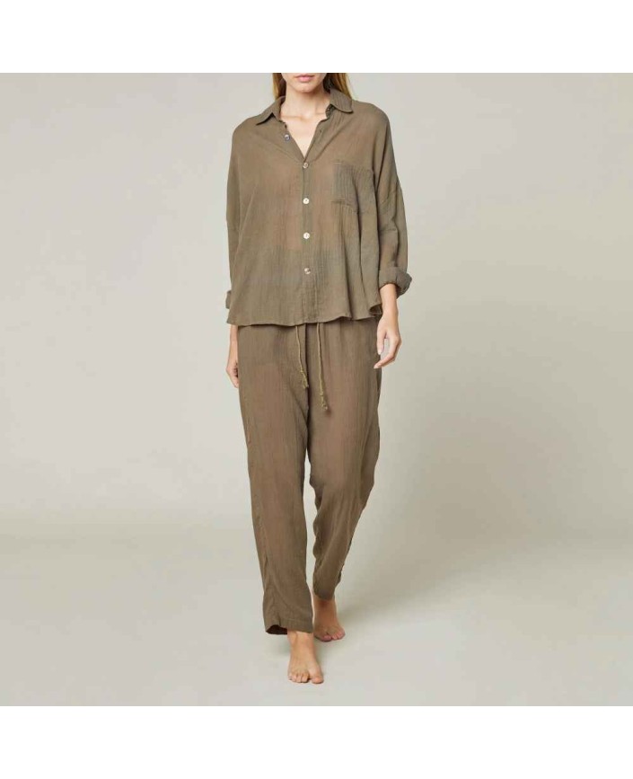 Chemise hanalei kaki - Maison saint julien