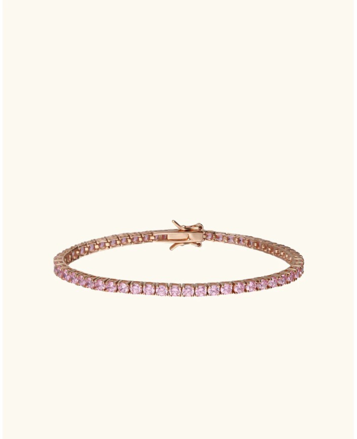 Bracelet tennis baby pink - Plein soleil