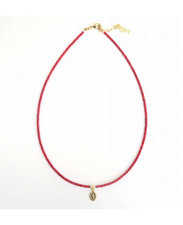 Collier josephine corail rouge - Ata-i