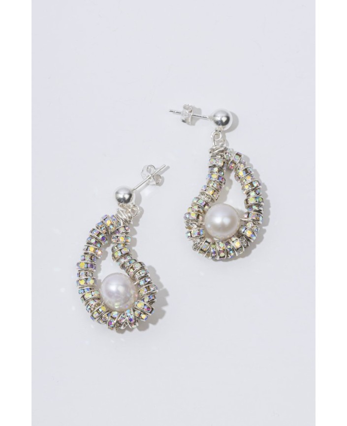 Boucles d'oreilles tiny oyster - Pearl octopussy