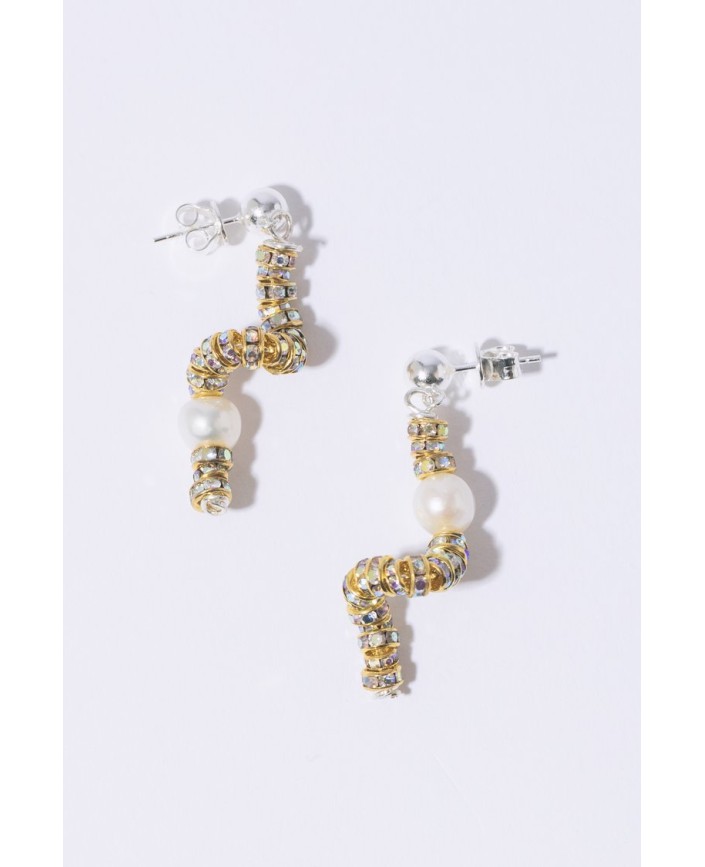 Boucles d'oreilles tiny snakes - Pearl octopussy