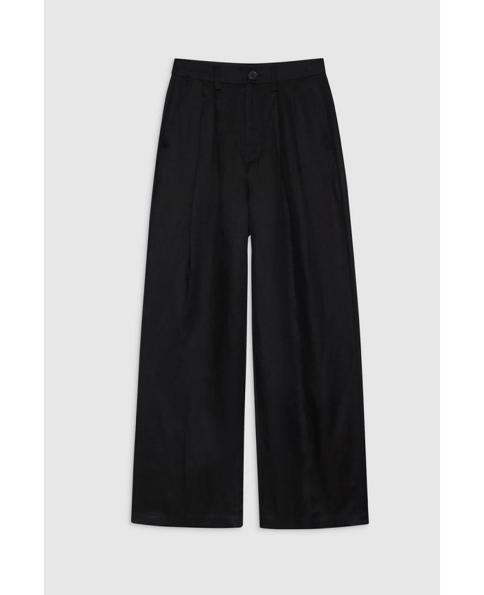 Pantalon carrie cropped linen - Anine bing