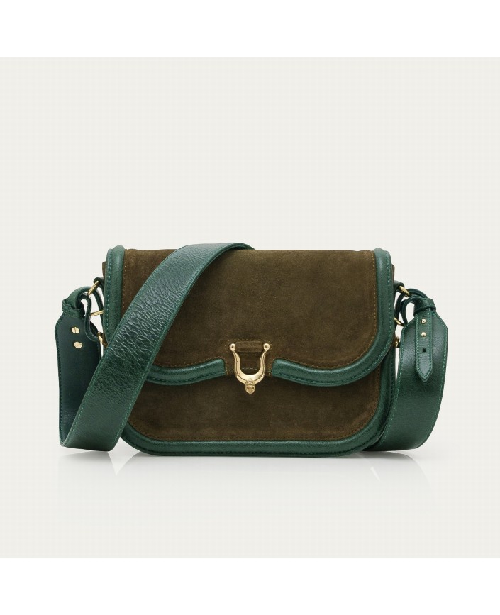 Sac suede mini manon vert - Claris virot