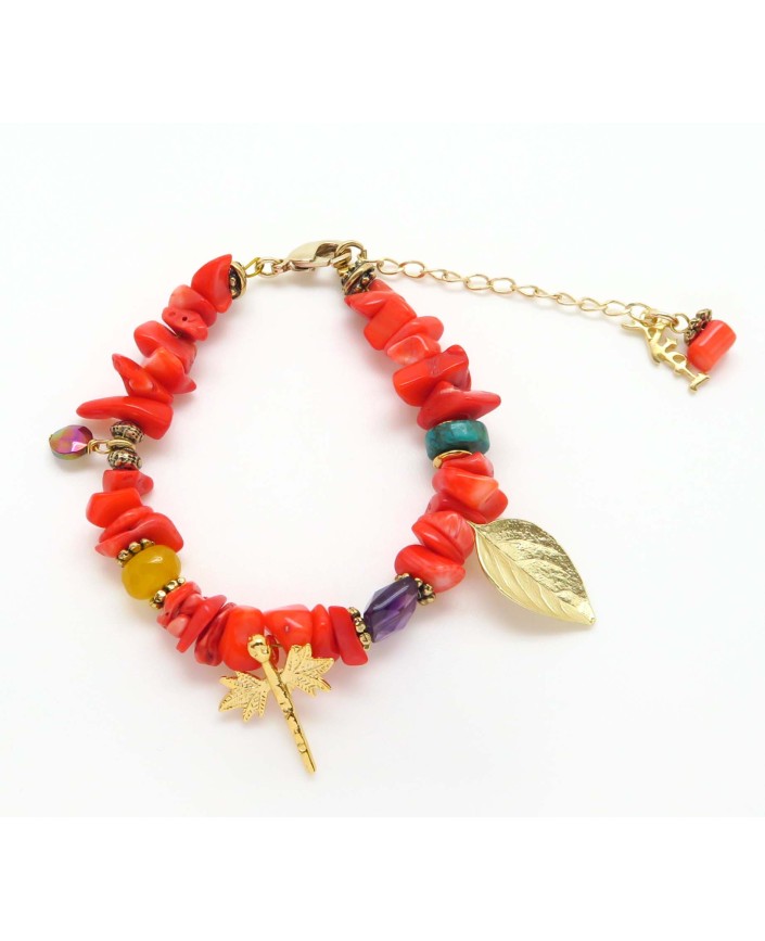 Bracelet petra corail - Ata-i