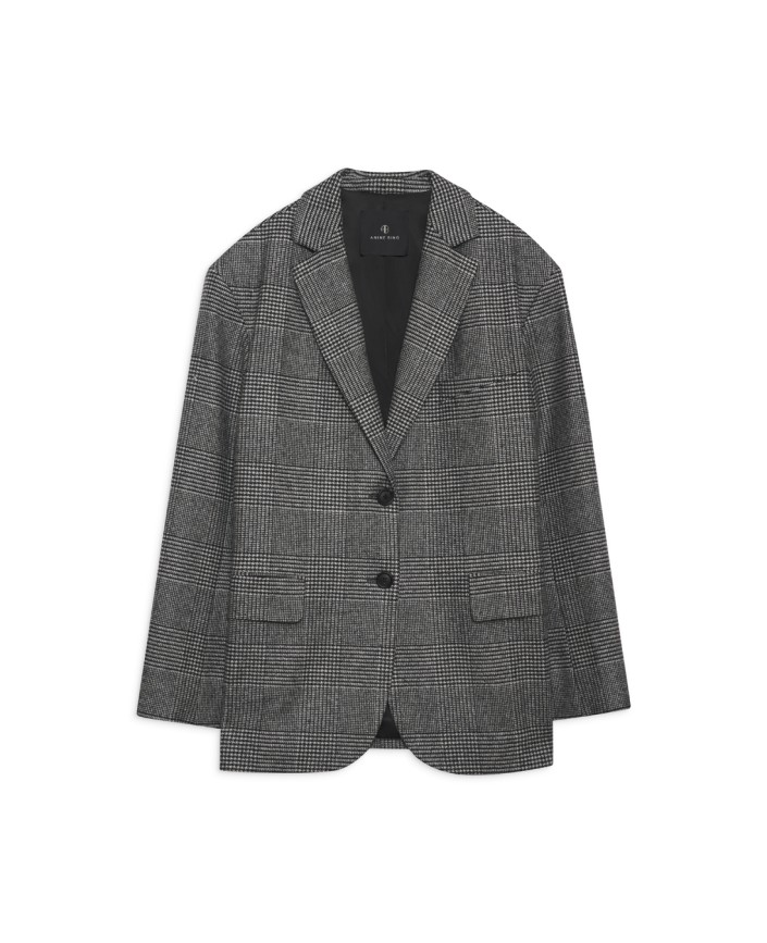 Blazer quinn black and grey - Anine bing