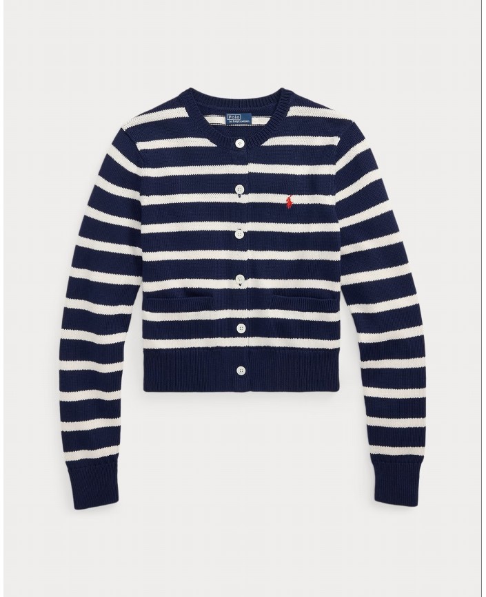 Cardigan navy white - Ralph lauren