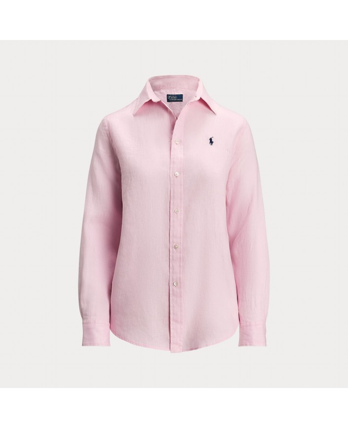 Chemise lin bath pink - Ralph lauren