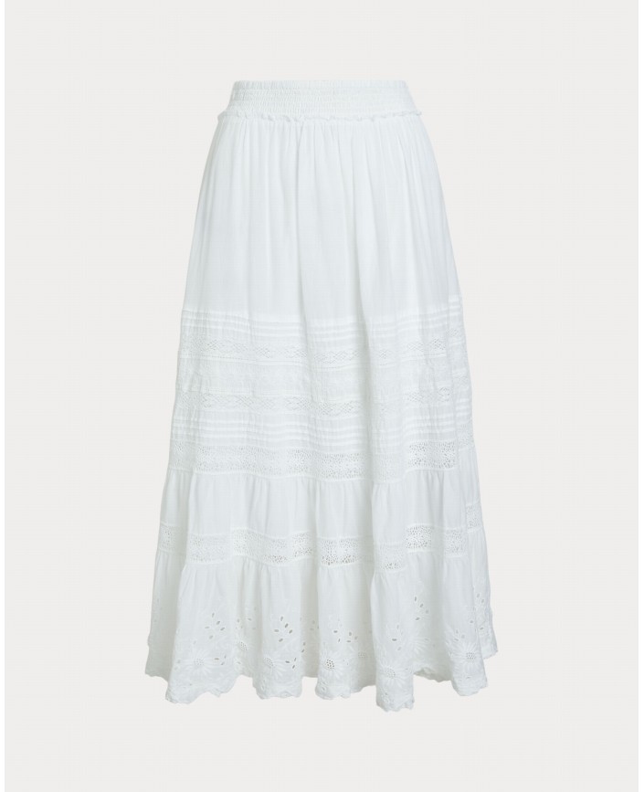 Jupe voile dentelle white - Ralph lauren